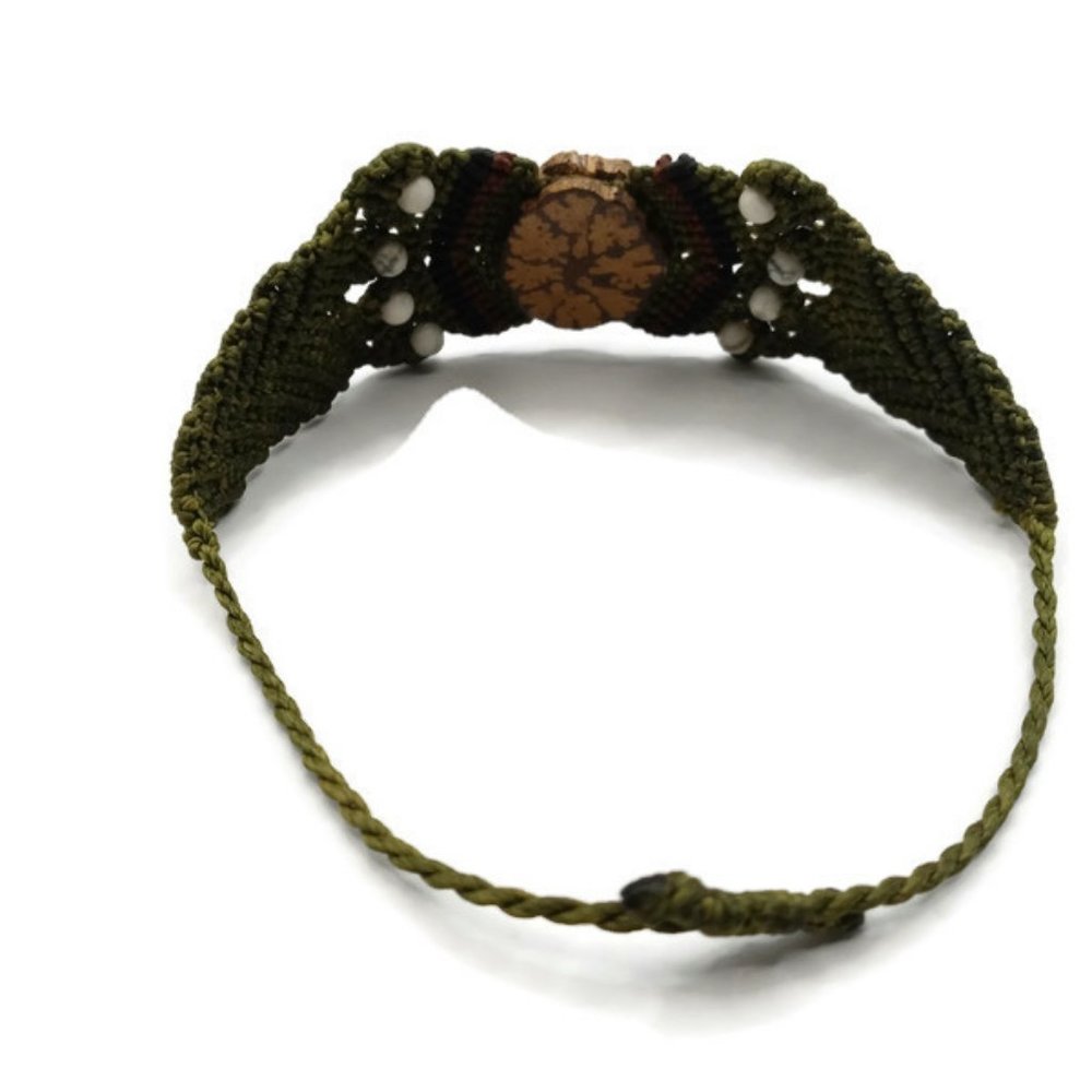 Peruvian Bracelet Woven In Macrame Thread And Aya… - image 2